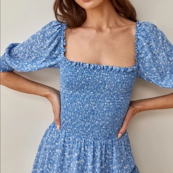 💙Reformation Elle Dress Suzette - Picture 2 of 7